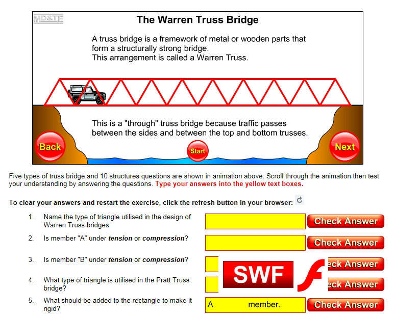 Truss bridge analysis exercise